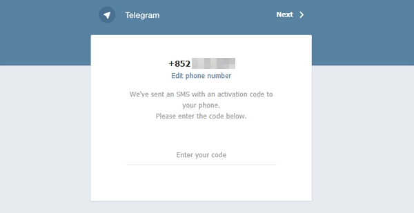 Registracija telegramoje be telefono numerio